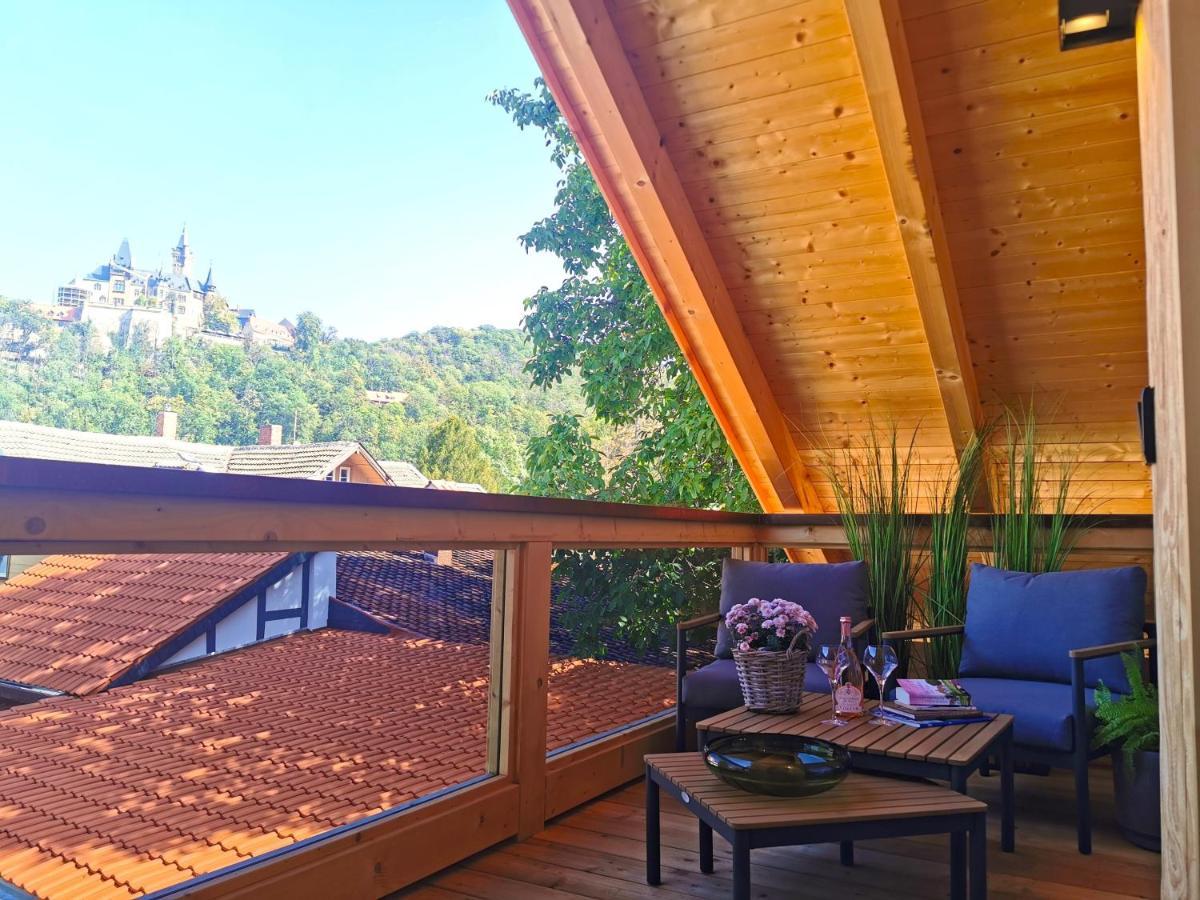 Das Chalet Mit Schlossblick In ヴェルニゲローデ エクステリア 写真